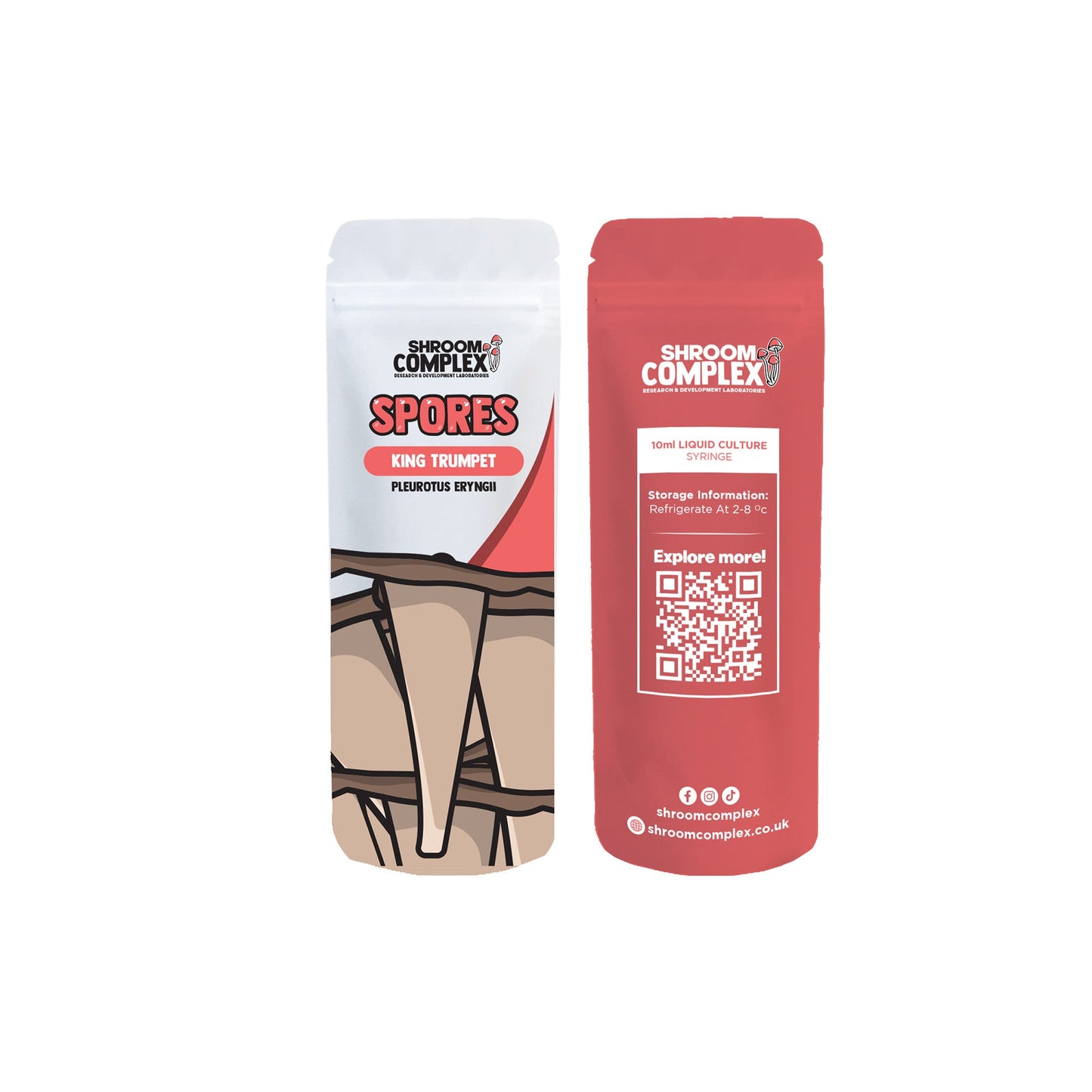 Jeringa de 10 ml de King Trumpet Pleurotus